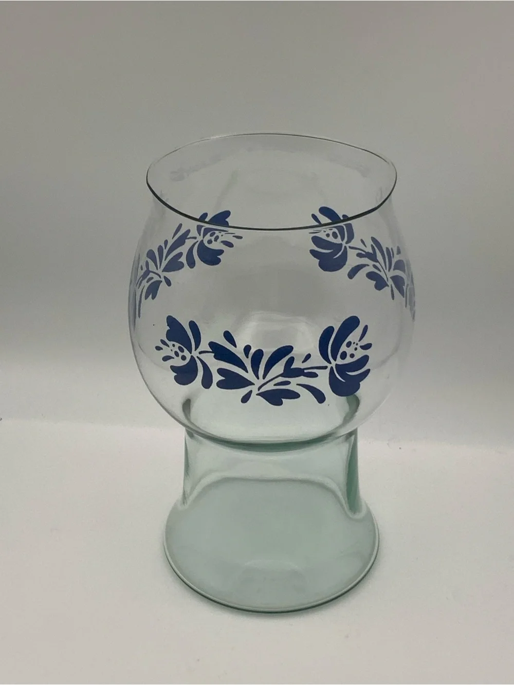 Pfaltzgraff Yorktowne Glass candle holder large,Flower Vase,floating candle vase